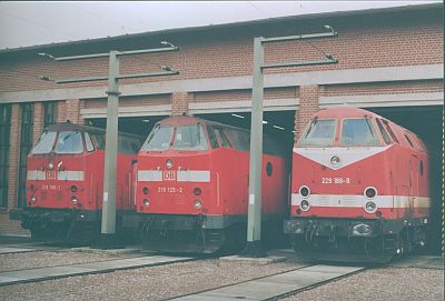 219 159, 219 125, 229 188 DB Regio Werk Erfurt Januar 2004, ©S.Kloseck