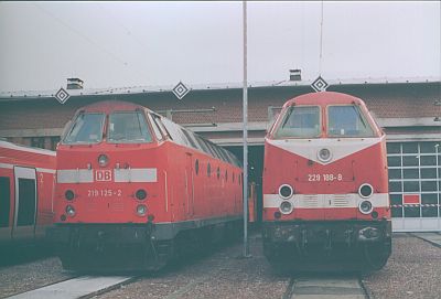 219 125, 229 188 DB Regio Werk Erfurt Januar 2004, ©S.Kloseck
