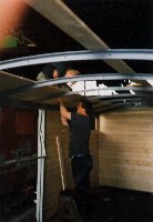 Beginn der Dacharbeiten, 11.Mai 1997