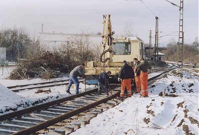Gleisbauarbeiten 2004 , ©Steffen Kloseck